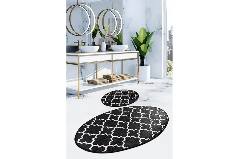 Niyanna Badematte 2-pk - Flerfarget - Tekstiler & tepper - Baderomstekstiler