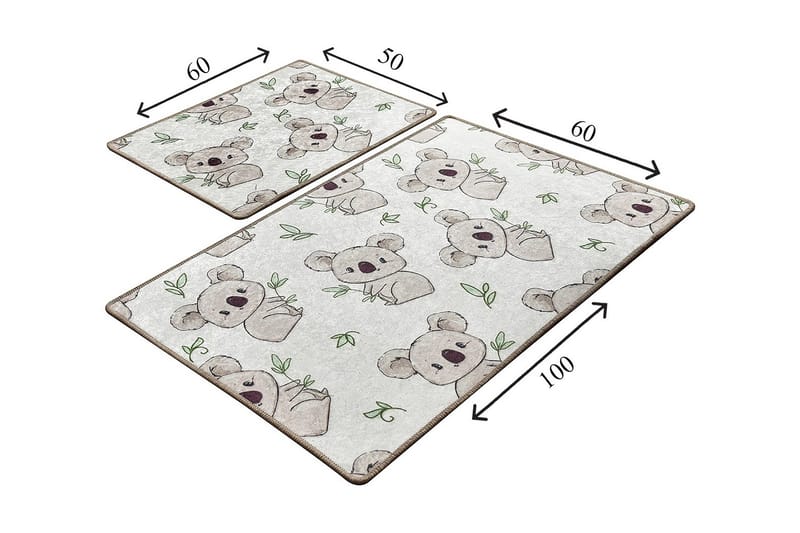 Niyanna Badematte 2-pk - Flerfarget - Tekstiler & tepper - Baderomstekstiler