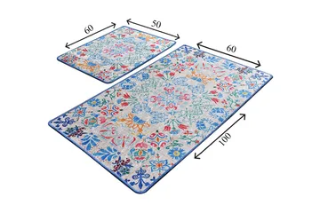 Niyanna Badematte 2-pk - Flerfarget - Tekstiler & tepper - Baderomstekstiler