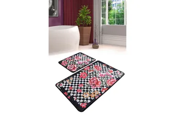 Niyanna Badematte 2-pk - Flerfarget - Tekstiler & tepper - Baderomstekstiler