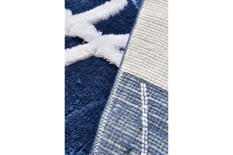 Niyanna Badematte 3-pk - Blå/Hvit - Tekstiler & tepper - Baderomstekstiler