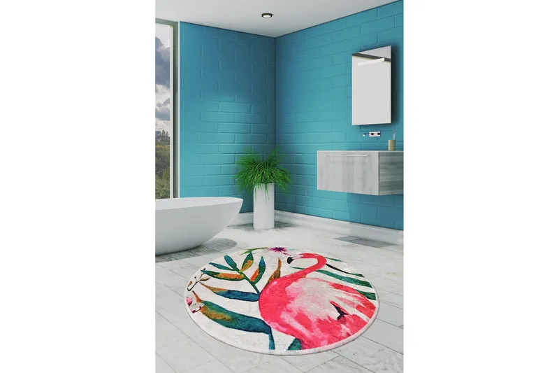 Niyanna Badematte - Flerfarget - Tekstiler & tepper - Baderomstekstiler