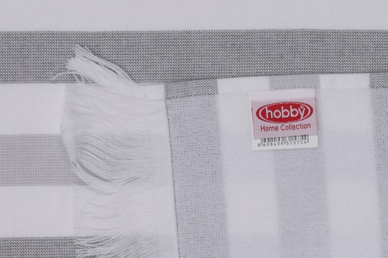 Strandhåndkle Rhuddlan 2-pk - Grå/Hvit - Baderomstekstiler - Håndklær og badehåndkle