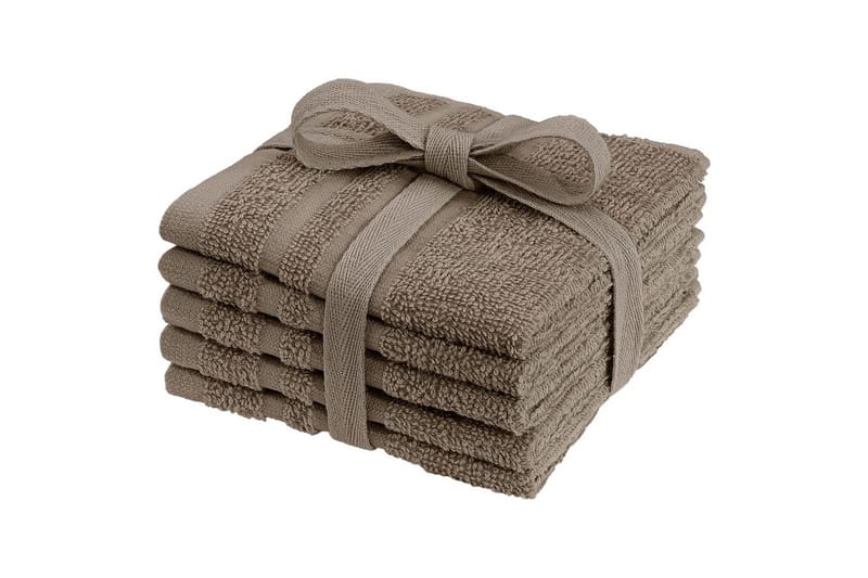 Vaskekluter Grunnleggende 25 x 25 cm - Brun - Tekstiler & tepper - Baderomstekstiler