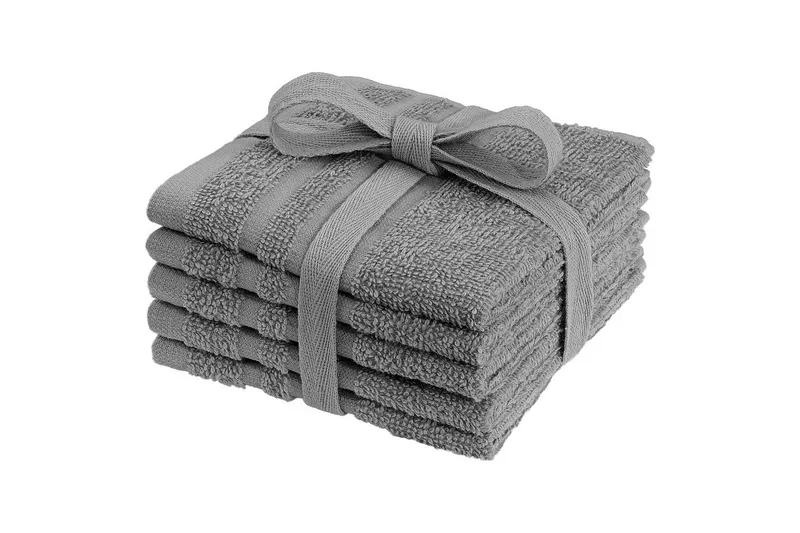 Vaskekluter Grunnleggende 25 x 25 cm, Grå