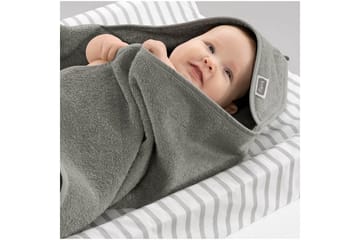 Babycape Basic 75 x 75 cm 2-Pack Grå - Tekstiler & tepper - Barnetekstiler - Sengetøy barn