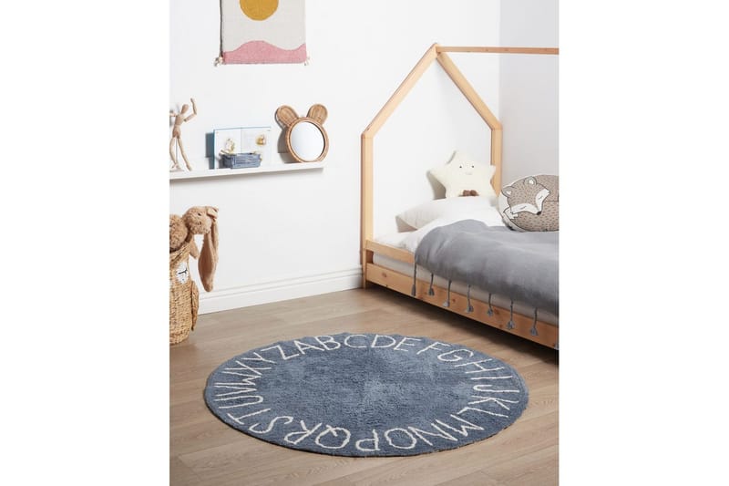 Barnematte Vurgun - Blå, Hvit - Tekstiler & tepper - Barnetekstiler - Teppe barnerom