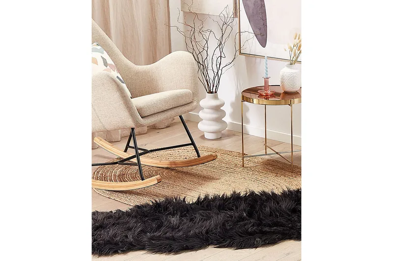 Mamungari Saueskinn 60x180 cm - Svart - Tekstiler & tepper - Teppe & matte - Skinn & pelstepper - Saueskinn