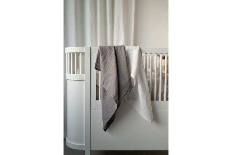 Muslinteppe 70 x 70 cm 2-pakning Mørk grå - Mørk grå - Tekstiler & tepper - Barnetekstiler - Babyteppe
