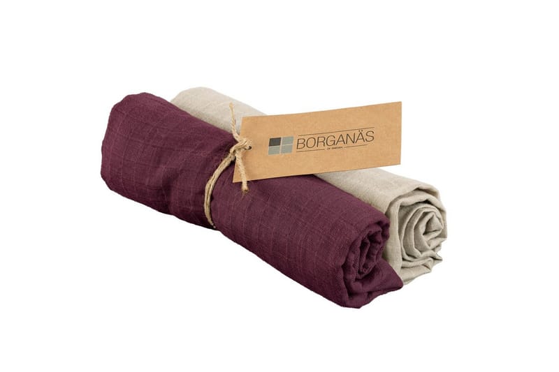 Muslinwrap 2-pakning - Sand/Plomme (70 x 70 cm) - Tekstiler & tepper - Barnetekstiler - Babyteppe