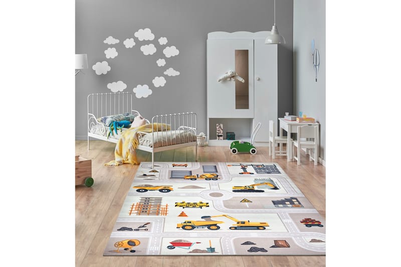 Rajender Barnteppe 120x160 cm Rektangulært - Lin - Tekstiler & tepper - Barnetekstiler - Teppe barnerom