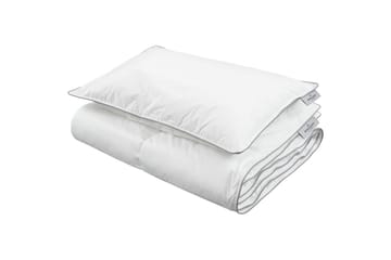 Barndyne med pute Sprinkelseng Lyxfiber 100x130 cm - Hvit - Tekstiler & tepper - Barnetekstiler - Sengetøy barn - Sengesett barn