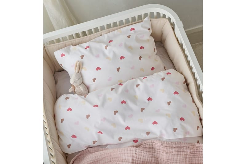Dynetrekksett til Sprinkelseng 2-Delers Hjärttrud - beige - Tekstiler & tepper - Sengetøy - Dyne