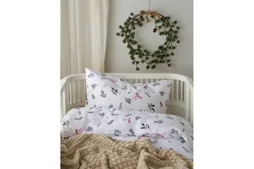 Dynetrekksett til Sprinkelseng 2-Delers Julkvisten Rød - Rød - Tekstiler & tepper - Sengetøy - Sengesett - Dynetrekksett enkeltseng