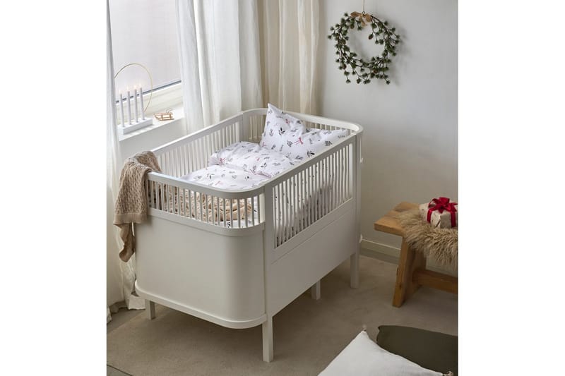 Dynetrekksett til Sprinkelseng 2-Delers Julkvisten Rød - Rød - Tekstiler & tepper - Barnetekstiler - Sengetøy barn - Sengesett barn