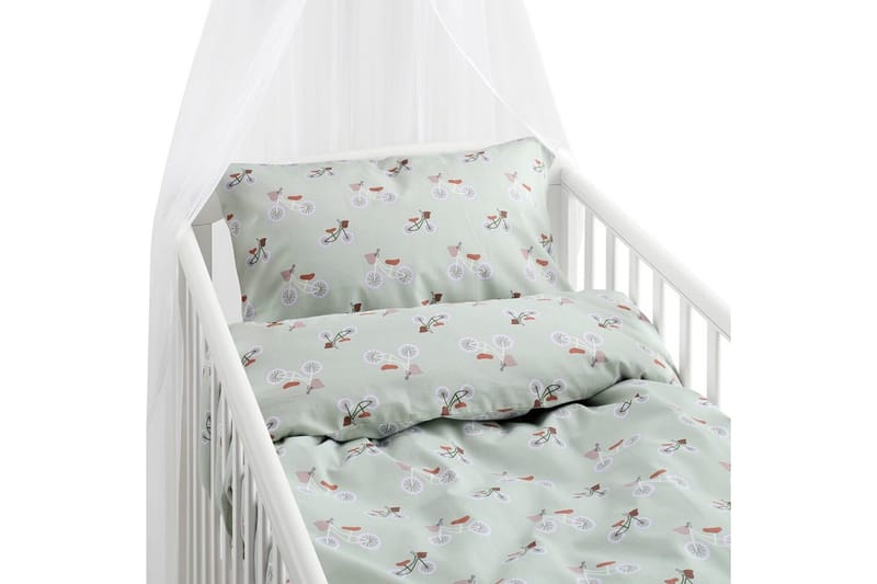 Dynetrekksett til Sprinkelseng 2-Delers Plingeling Grønn, Grønn