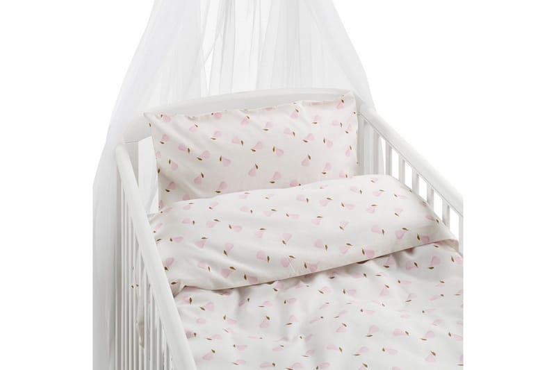 Dynetrekksett til Sprinkelseng 2-Delers Pære Rosa, Rosa