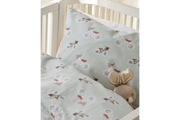 Dynetrekksett til Sprinkelseng 2-Delers Plingeling Grønn - Grønn - Tekstiler & tepper - Sengetøy - Dyne