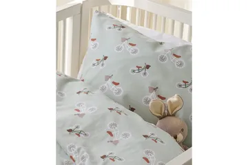 Dynetrekksett til Sprinkelseng 2-Delers Plingeling Grønn - Grønn - Tekstiler & tepper - Sengetøy - Sengesett - Dynetrekksett enkeltseng