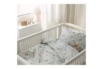 Dynetrekksett til Sprinkelseng 2-Delers Plingeling Grønn - Grønn - Tekstiler & tepper - Sengetøy - Sengesett - Dynetrekksett enkeltseng