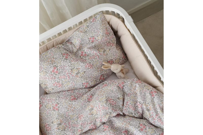 Dynetrekksett til Sprinkelseng 2-Dels Floret Sand - Brun - Tekstiler & tepper - Barnetekstiler - Sengetøy barn - Sengesett barn