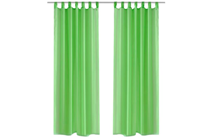 Eplegrønn Gardiner 140 x 225 cm 2 stk - Panelgardin