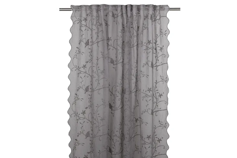 Bird Gardinlengde 130x250 cm, Grå