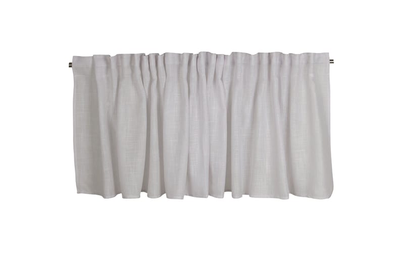 Brooklyn Gardinkappe 55 cm - Hvit - Tekstiler & tepper - Gardiner - Gardinlengder - Hanklengde