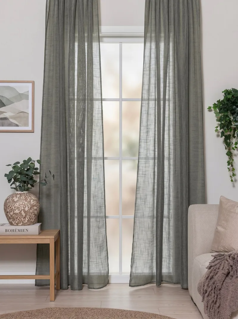 Gardin Stella 140x250 cm, Smaragdgrønn