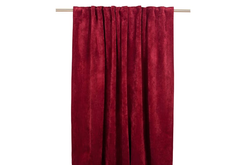 Multibåndlengde Chester 2-pk 140x250 cm Rød - Fondaco - Tekstiler & tepper - Gardiner - Gardinlengder - Hanklengde