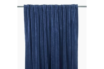 Sammetsgardin Velvet Multibåndlengde 2-pk 240 cm Marineblå