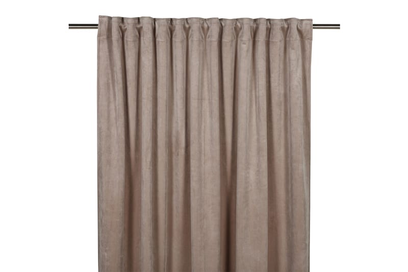 Sammetsgardin Velvet Multibåndlengde 2-pk 280 cm Sand - Fondaco - Hanklengde