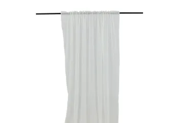 Elena Gardin 135x240 cm - Hvid - Tekstiler & tepper - Gardiner - Gardinlengder - Kanallengde