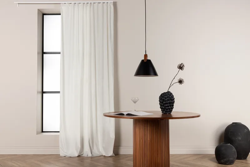 Mary Gardin 135x250 cm - Hvid - Tekstiler & tepper - Gardiner - Gardinlengder - Kanallengde