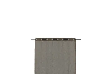 Kaya Gardin metallringer 140x290 cm - Brun - Tekstiler & tepper - Gardiner - Gardinlengder - Maljegardiner