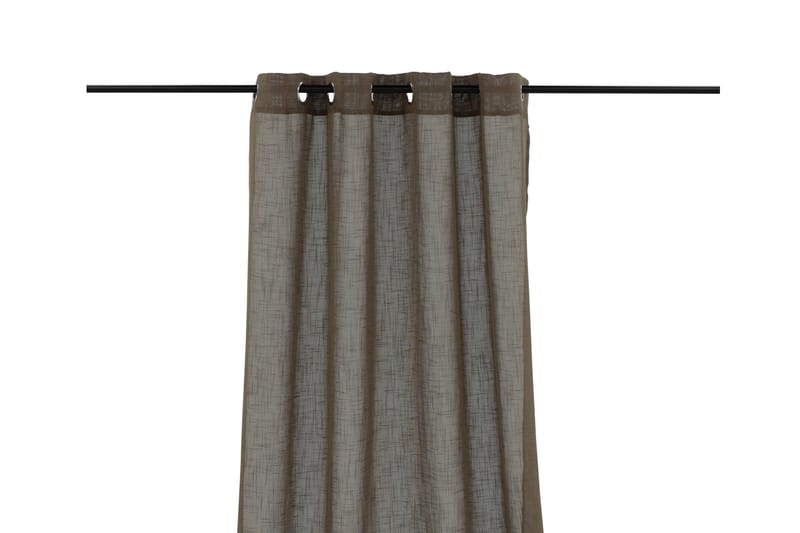 Kaya Gardin metallringer 140x290 cm, Brun