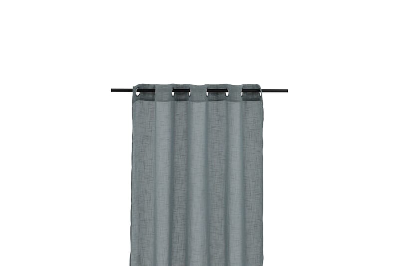 Kaya Gardin metallringer 140x290 cm - Grå - Tekstiler & tepper - Gardiner - Gardinlengder - Maljegardiner
