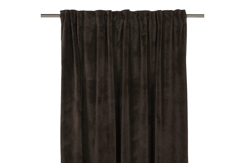 Sammetsgardin Velvet Multibåndlengde 2-pk 280 cm Kaffe - Hanklengde
