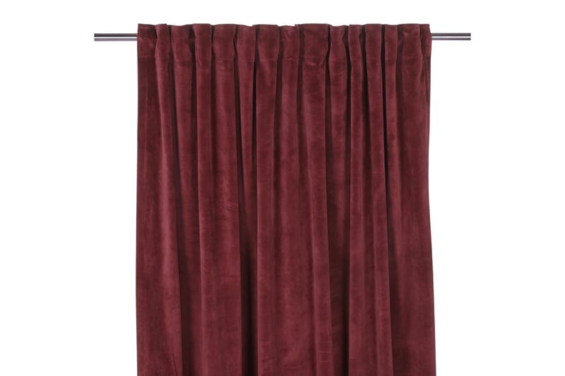 Sammetsgardin Velvet Multibåndlengde 2-pk 280 cm Vinrød - Hanklengde