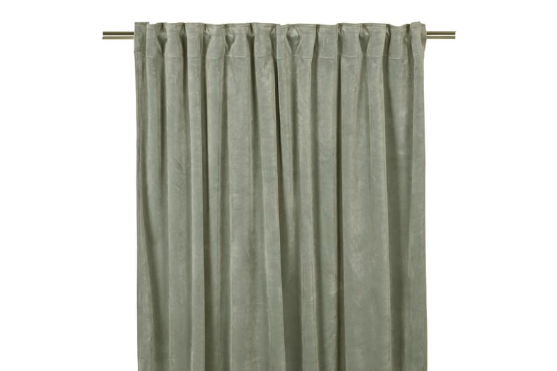 Sammetsgardin Velvet Multibåndlengde 2-pk 240 cm Khakigrønn - Hanklengde