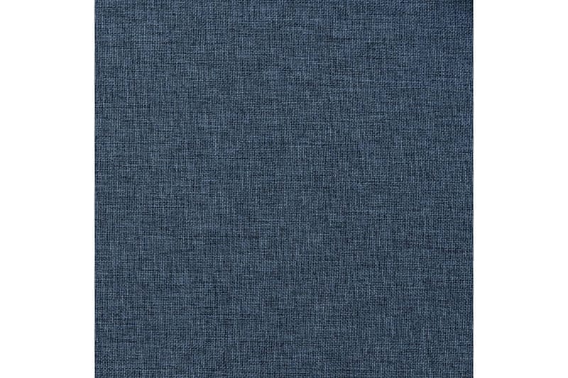 Lystette gardiner maljer og lin-design 2 stk blå 140x175 cm - Blå - Mørkleggingsgardin