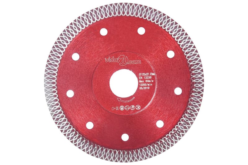 Diamantkutteskive med hull stål 125 mm - Mørkleggingsgardin Diamantkutteskive med hull stål 125 mm - Mørkleggingsgardin