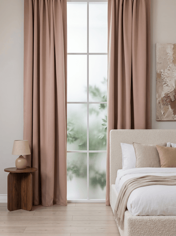 Mørkleggingsgardin Klara 140x250 cm - Taupe - Tekstiler & tepper - Gardiner - Mørkleggingsgardin