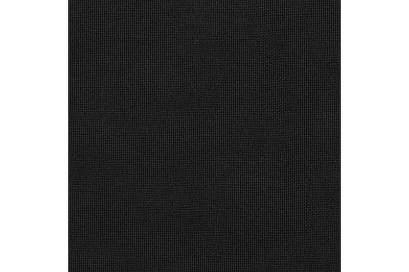 Lystett gardin med kroker og lin-design svart 290x245 cm - Svart - Mørkleggingsgardin
