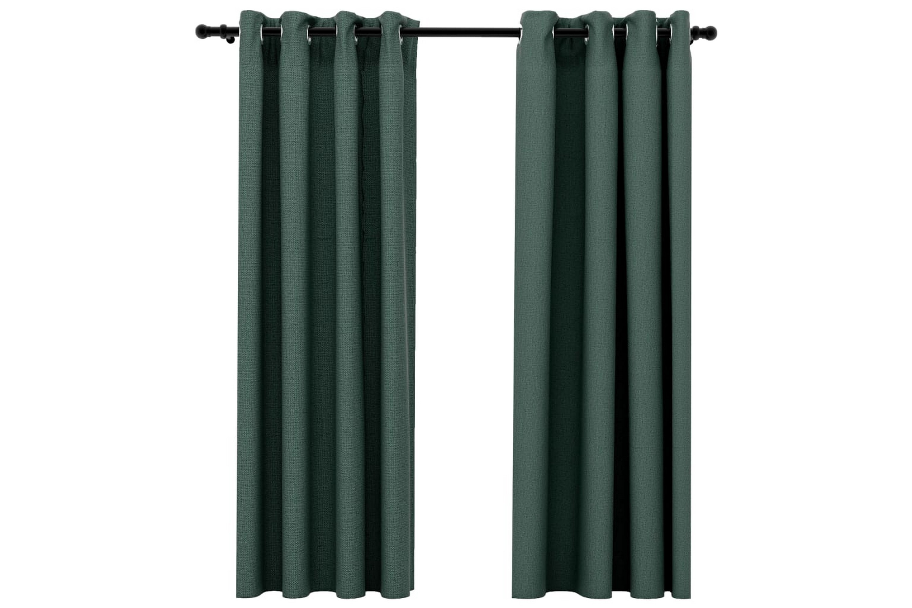Be Basic Lystette gardiner maljer og lin-design 2 stk grønn 140x175cm -