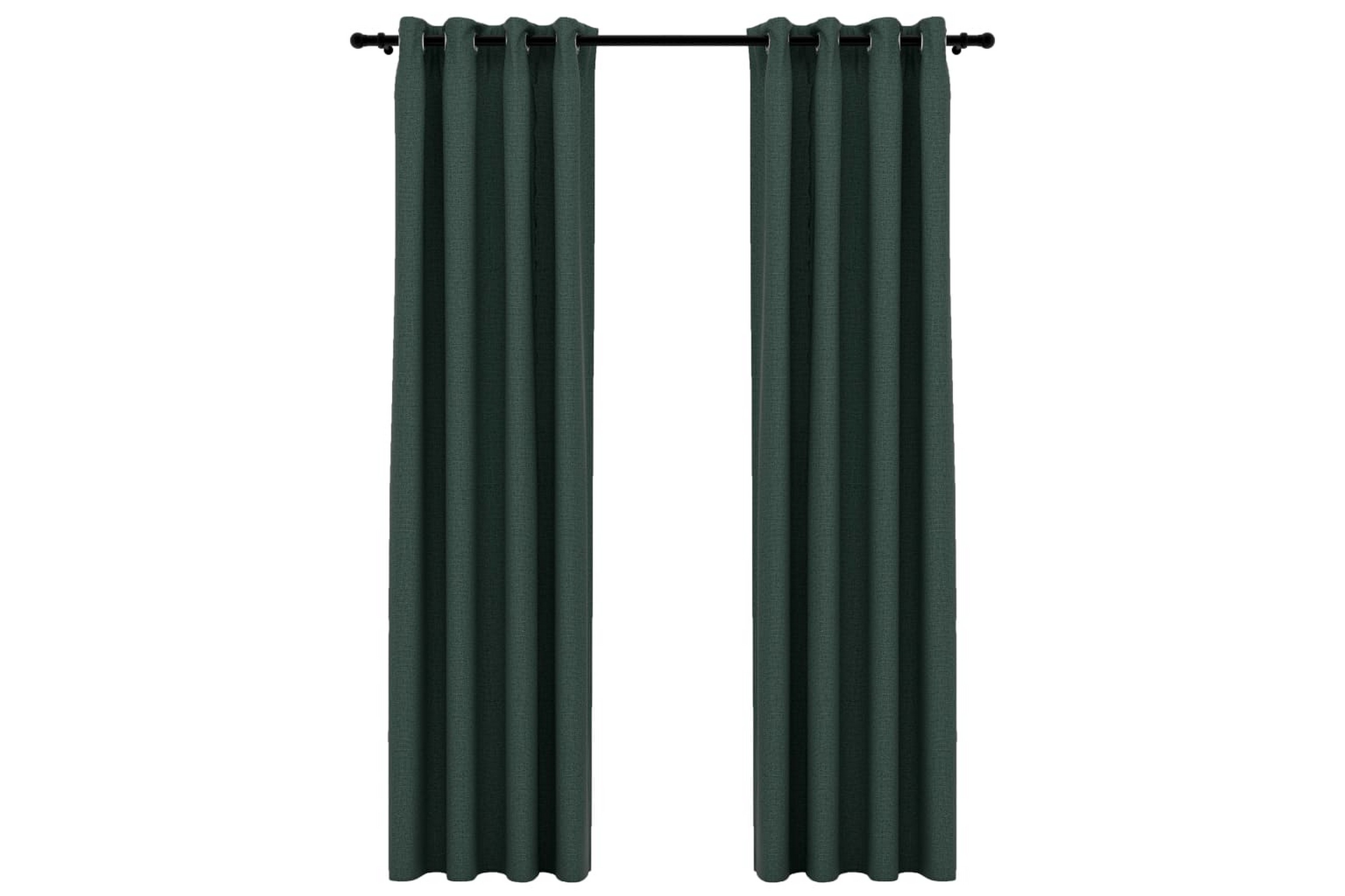 Be Basic Lystette gardiner maljer og lin-design 2 stk grønn 140x225cm -