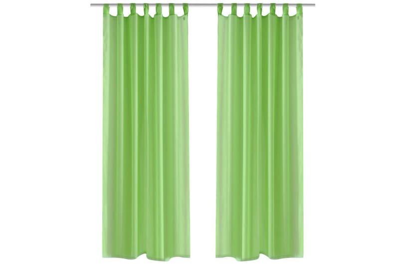 Eplegrønn Gardiner 140 x 245 cm 2 stk - Panelgardin
