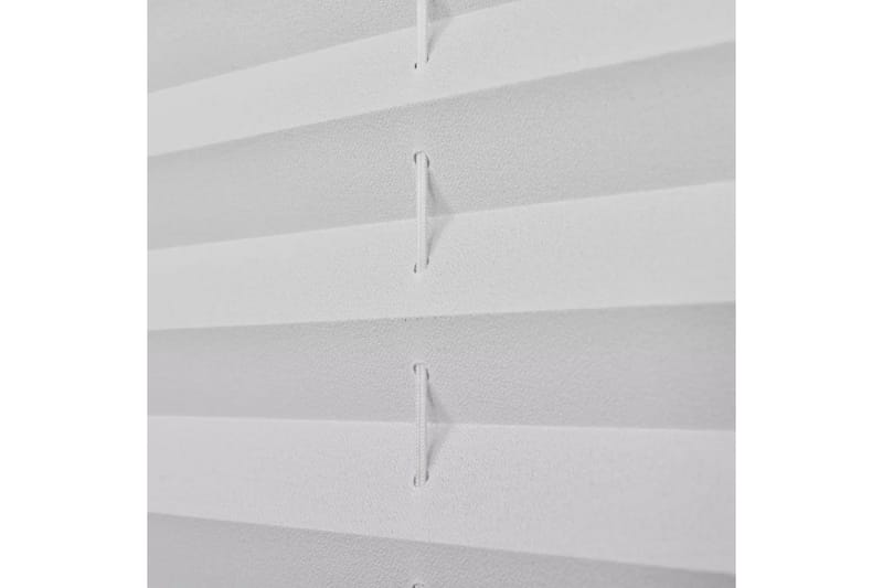 Plisserte persiennere hvit 80 x 100 cm - Hvit - Persienner