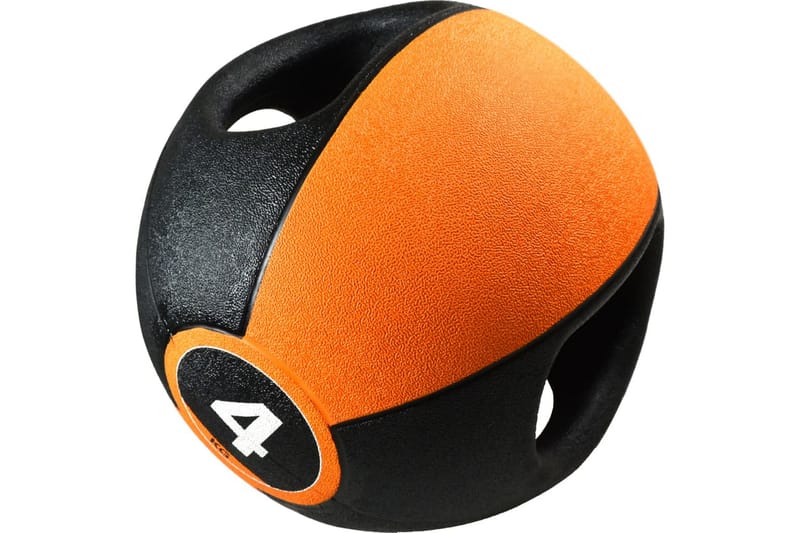 Pure2Improve Medisinball med håndtak 4 kg oransje - Persienner