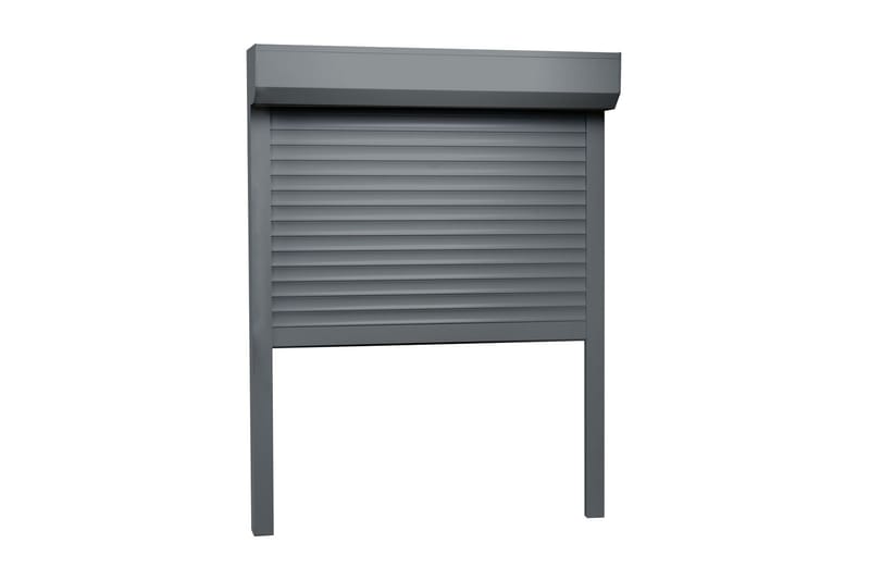 Rulleskodde aluminium 110x130 cm antrasitt - Persienner